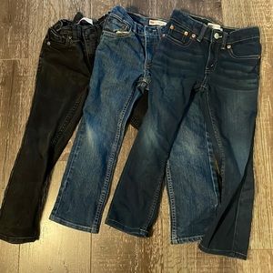 3 pairs size 6 REG slim Levi’s jeans